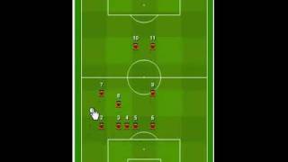 Sokker Manager  Basic Tactic 532 online soccer manager game [upl. by Patrich]