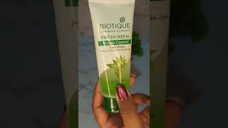 Biotique Neem face wash shortsyoutube ugccontencreator ugc skincare beauty [upl. by Anglo]