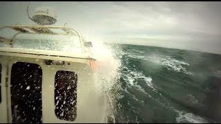 Redbay Stormforce Rib  rough seas at Garron point Ireland [upl. by Sankey57]