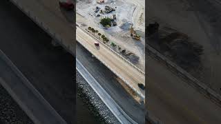 Sanibel Causeway Construction Drone Video sanibel dronevideo [upl. by Bonnes]