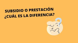 ¿CUÁL ES LA DIFERENCIA ENTRE EL SUBSIDIO Y LA PRESTACIÓN POR DESEMPLEO TE LO EXPLICO [upl. by Kristen274]