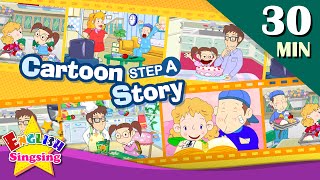 How old are youMore Kids Cartoon story step A  Learn English  Collection of Easy conversation [upl. by Bernt]