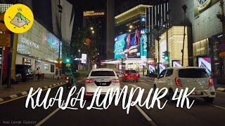 Kuala Lumpur 4k  Night Drive in Kuala Lumpur City [upl. by Erhard]