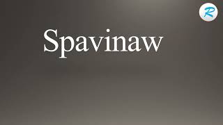 How to pronounce Spavinaw [upl. by Sy]