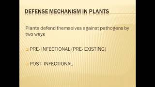 PRINCIPLES OF PLANT PATHOLOGY  DEFENSE MECHANISMS Part 1 [upl. by Wareing]