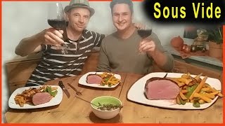 Sous Vide Rinderfilet 7 Wochen abgehangen  YouTube Männertreffen Mr Fricki  Kohlers Foodblog [upl. by Winthrop]