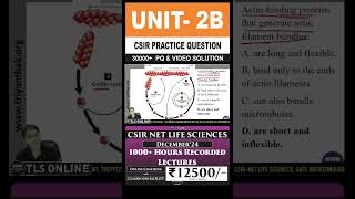 CSIR NET LIFE SCIENCES Practice Question  Unit 2 Cellular Organization  Topic B [upl. by Rebme]