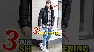 3 Winter Shirt Layering Tips 2024  3 Stylish Mens Outfits For Winter 2024 [upl. by Kial]