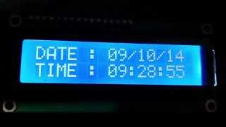 Arduino I2C Clock DS1307  LCD [upl. by Ravo]