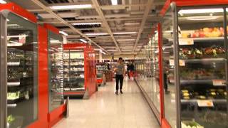 Stockholm  ICA Maxi Supermarket in the City Centre  A Tour 2015 06 06 [upl. by Efrem612]