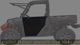 SuperATV Aluminum Doors for Polaris Ranger 1000  XP 1000 See Fitment  Powder Coated Black  Mad [upl. by Ayila]