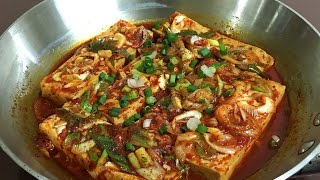 8281 spicy braised tofu  두부조림 [upl. by Nogras802]