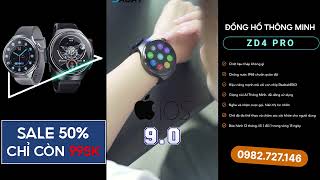 Smart watch Z04 pro chống nước nghe gọi theo dõi sức khoẻ [upl. by Elnora]