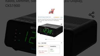 Emerson SmartSet Dual Alarm Clock Radio with AMFM Radio Dimmer Sleep Timer and 9quot LED Display [upl. by Nanfa]