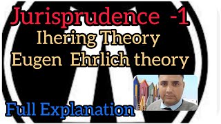 Ihering and Eugen Ehrlich Theory of Sociological school  jurisprudence [upl. by Cattan380]