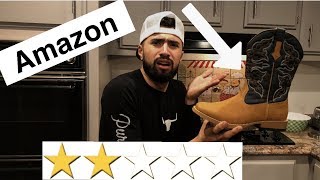 I Bought the Worst Reviewed Boots on Amazon [upl. by Dirtsa]