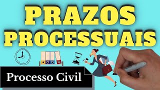 Prazos Processuais Processo Civil  Resumo Completo [upl. by Gillead]