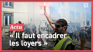 A Douarnenez ils manifestent contre la crise du logement en Bretagne [upl. by Aneen]