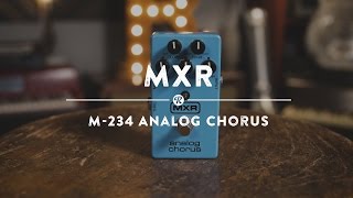 MXR M234 Analog Chorus  Reverb Demo Video [upl. by Owena]