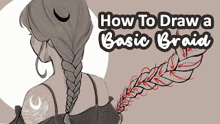 How to Draw a Braid Tutorial [upl. by Marteena]