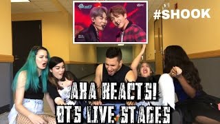 AKA REACTS BTS Live Stage Reactions 21st Century Girls Am I Wrong Blood Sweat amp Tears [upl. by Graff]