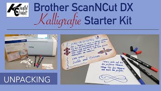 Kalligrafie Starter Kit für Brother ScanNCutDX Plotter [upl. by Anuahsal497]