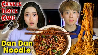 Playing the Chinese quotTurtle Gamequot Making DanDan Noodles Cooking Mukbang [upl. by Odrautse]