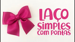 Como fazer um Laço de Cetim simples e fácil [upl. by Molli308]