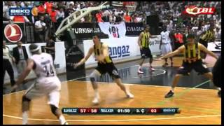 Beşiktaş Milangaz 96  Fenerbahçe Ülker 94 Çeyrek Final 1 Maç Özeti 06052012 [upl. by Nnylatsyrc]