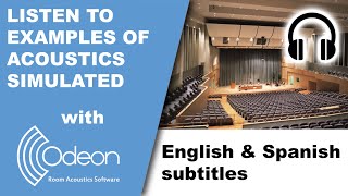 Listen to examples of auralisation with ODEON Room Acoustics Software [upl. by Brigid]