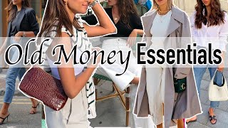 16 Old Money Clothing ESSENTIALS  Capsule Wardrobe for a Classic Style [upl. by Tengdin]