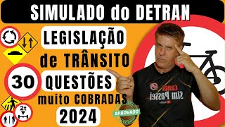 Simulado do DETRAN 2024 Questões da Prova teórica do DETRAN 2024 Exame legislação de trânsito 2024 [upl. by Teloiv]