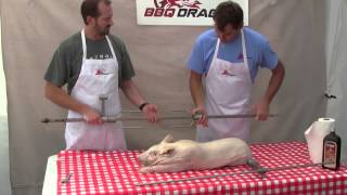 How to Roast a Pig A BBQ Dragon Tutorial [upl. by Rilda808]