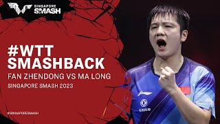 Fan Zhendong v Ma Long  WTTSmashback  Singapore Smash 2023 [upl. by Noorah545]