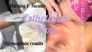 Solo Esthetician  VLOG [upl. by Anaujait]