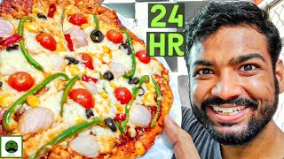 I only ate PIZZA for 24 hours Food Challenge PIZZA Recipe  Veggie Paaji [upl. by Gypsy304]