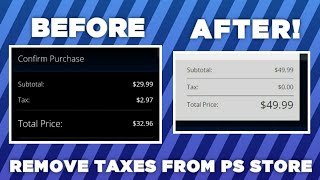 How to REMOVE Taxes from the PS Store 2023 STILL WORKS  Remove AnyAll Taxes on PS45 [upl. by Garrott]