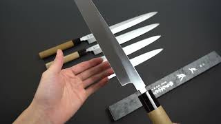 Masamoto KS Series Honkasumi White Steel No2  Yanagiba Sashimi Knife Yanagiba Knife Sashimi Knife [upl. by Laicram]