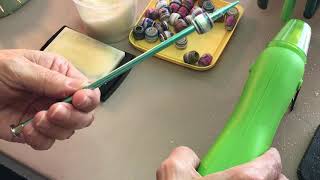 How To Glaze Paper Beads With Embossing Powder [upl. by Anonyw]