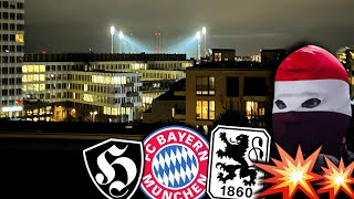 BayernMob taucht plötzlich vor Grünwalder Stadion auf [upl. by Tserof]