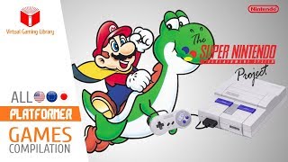 All SNESSuper Nintendo Platform Games Compilation  Every Game USEUJP [upl. by Aivartal]