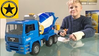 👍BRUDER Cement Mixer UNBOXING Bruder TRUCKS for CHILDREN✅ [upl. by Jezabel]