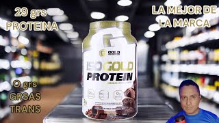 ISOGOLD PROTEIN de GOLD NUTRITION [upl. by Aerdnahc210]