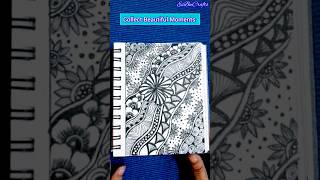 Zentangle Patterns  Zendoodle Art art shorts stressrelief drawing howtodraw reels artist [upl. by Pish]