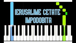 Ierusalime cetate impodobita TUTORIAL PIAN [upl. by Otreblada970]