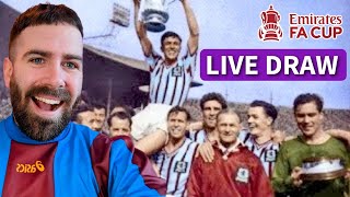 FA CUP 4th ROUND DRAW  LIVE WATCHALONG  ASTON VILLA [upl. by Buchanan]