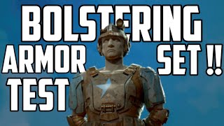 Testing the Bolstering Armor Set   Fallout 76 [upl. by Lynnet]