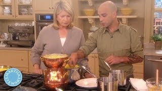 Homemade Moroccan Couscous with Chef Mourad Lahlou  Martha Stewart [upl. by Ashlen]