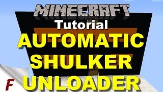 ✅ Minecraft Fully Automatic Shulker Box Unloader Tutorial 112 113 114 116 [upl. by Parsifal831]