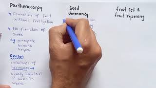 Detail Lecture On Parthenocarpy Seed Dormancy Fruit Set Fruit Ripening And Climacteric [upl. by Hugon]